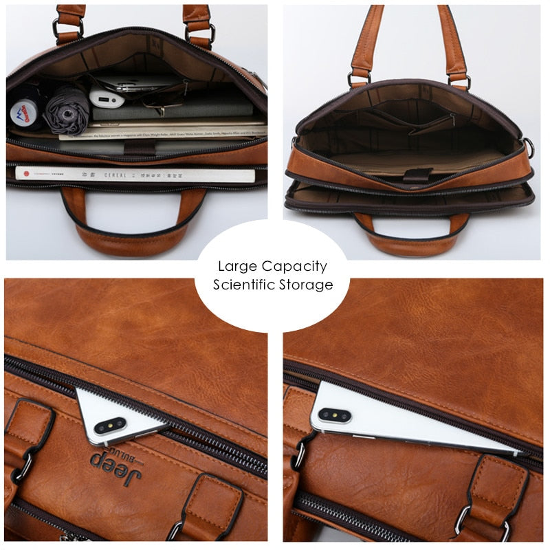 JEEP BULUO Men Business Briefcase