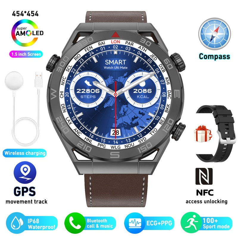 NFC ECG+PPG Bluetooth Call Smartwatch