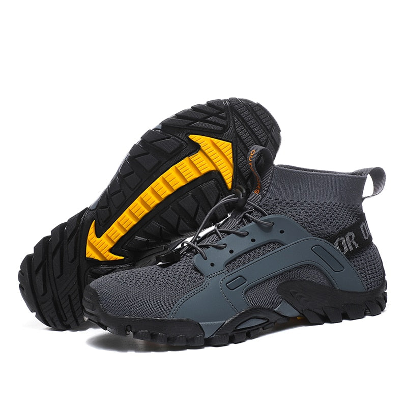 Men Hiking Shoes Non-Slip Breathable Tactical Combat Boots