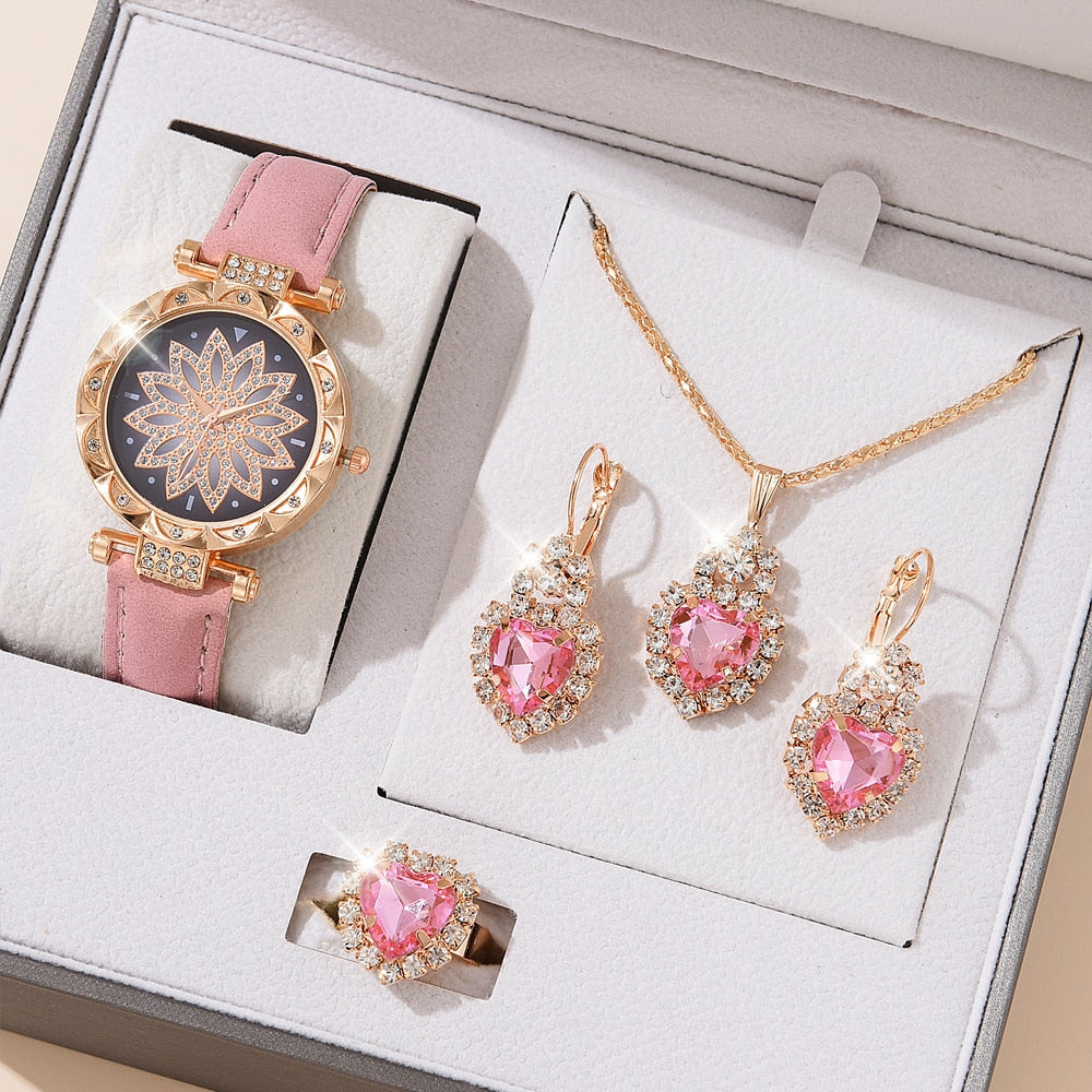 5pcs Set Watches Women Montre Femme(No Box)