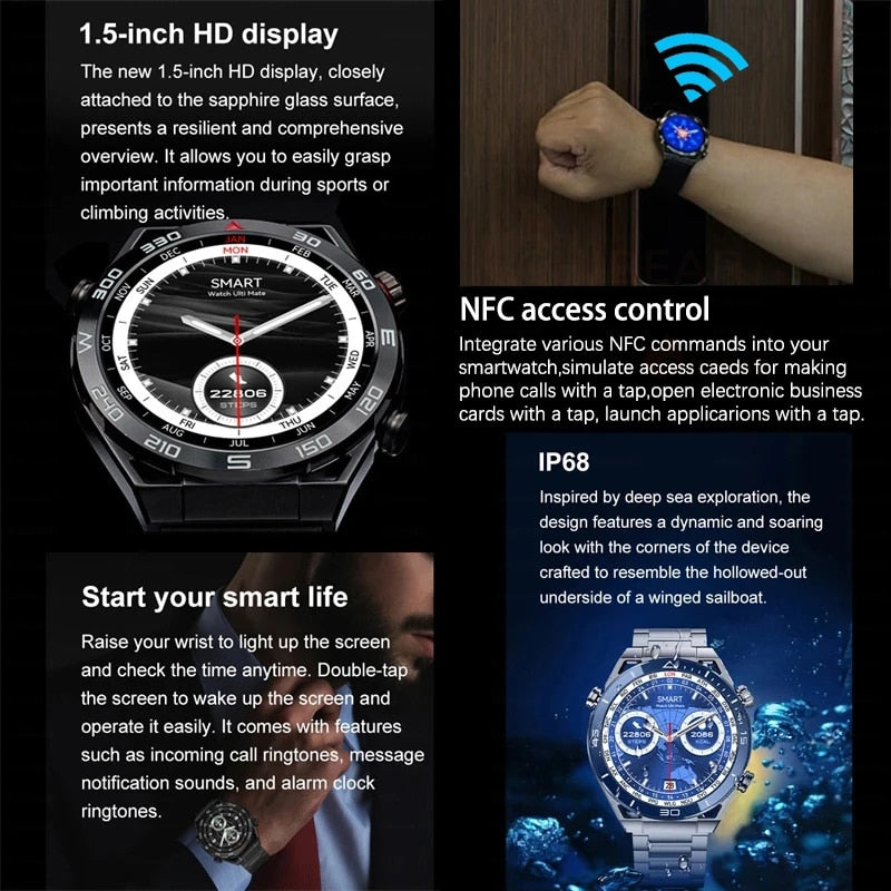 NFC ECG+PPG Bluetooth Call Smartwatch