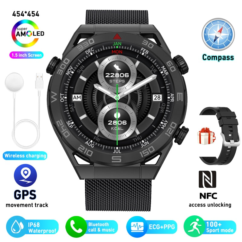 NFC ECG+PPG Bluetooth Call Smartwatch