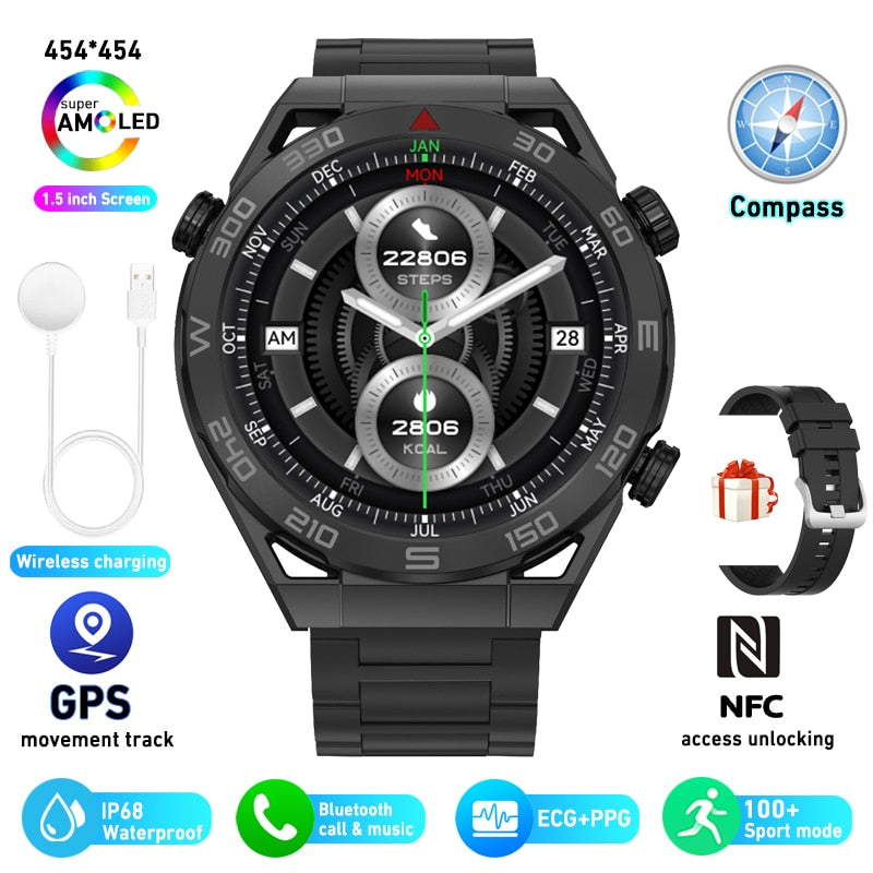 NFC ECG+PPG Bluetooth Call Smartwatch