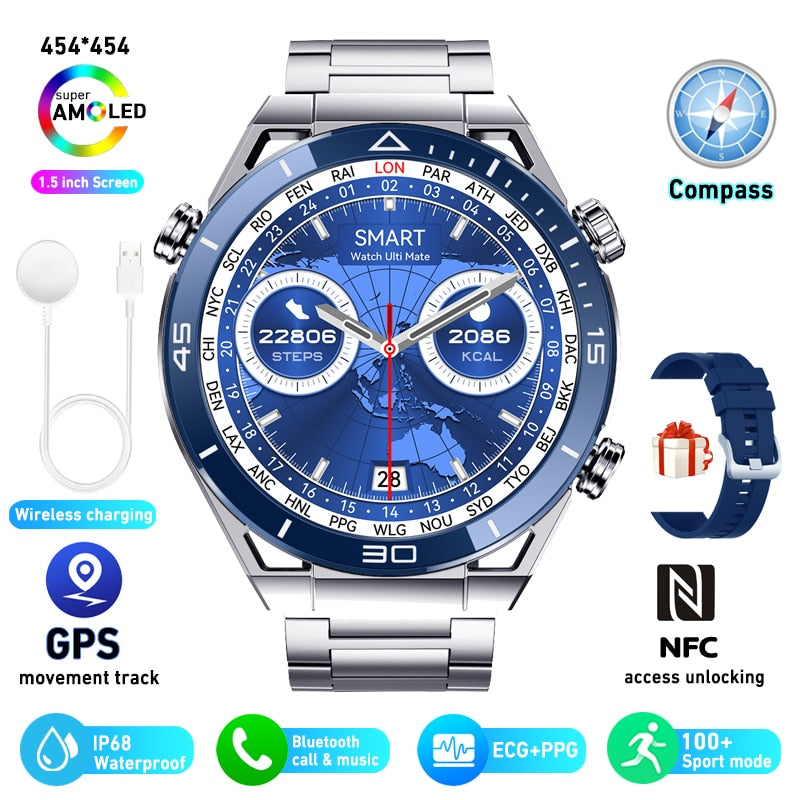 NFC ECG+PPG Bluetooth Call Smartwatch