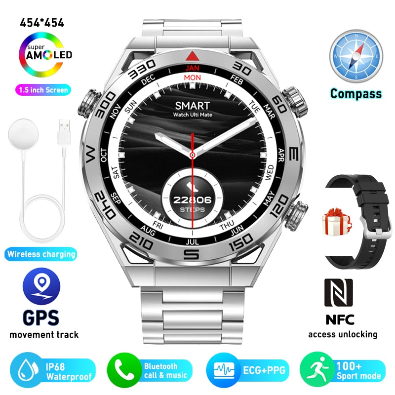 NFC ECG+PPG Bluetooth Call Smartwatch