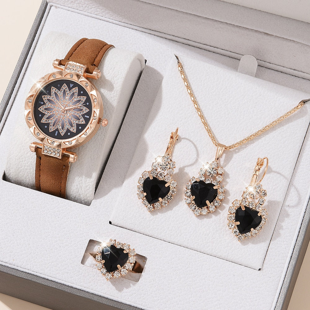 5pcs Set Watches Women Montre Femme(No Box)