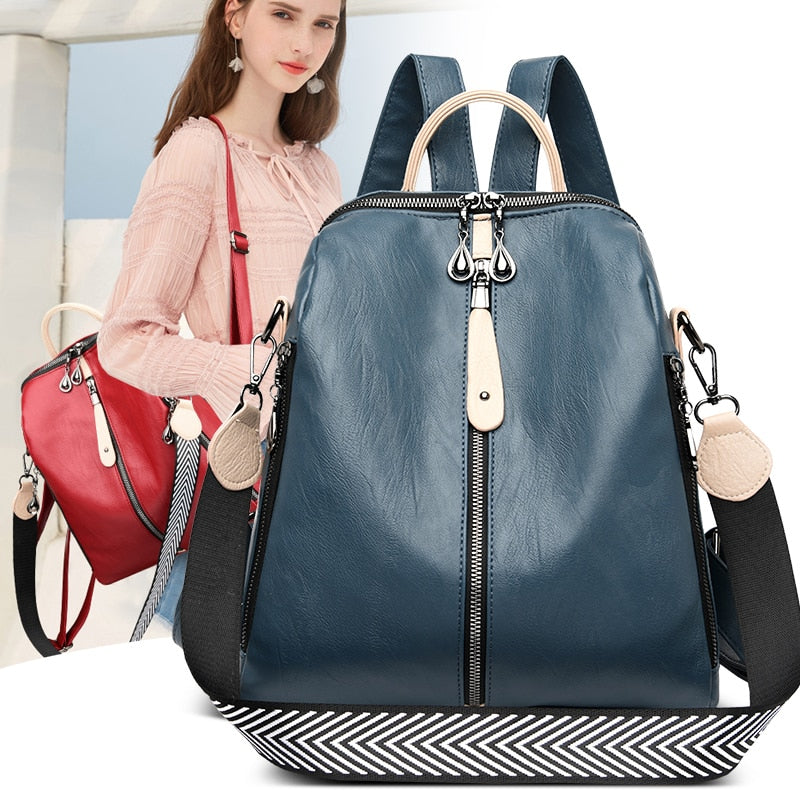 Backpack Women Soft Leather