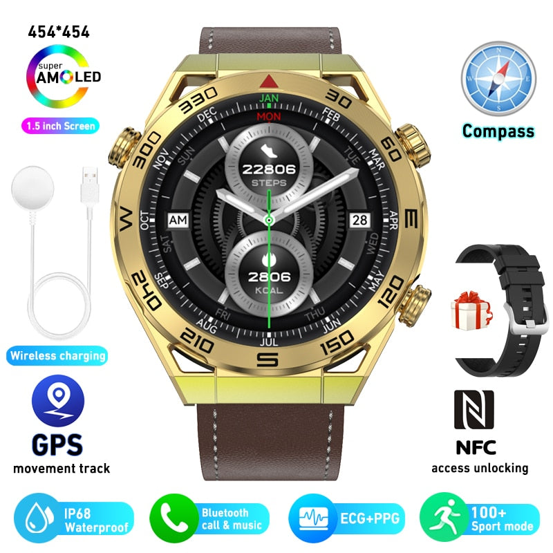 NFC ECG+PPG Bluetooth Call Smartwatch