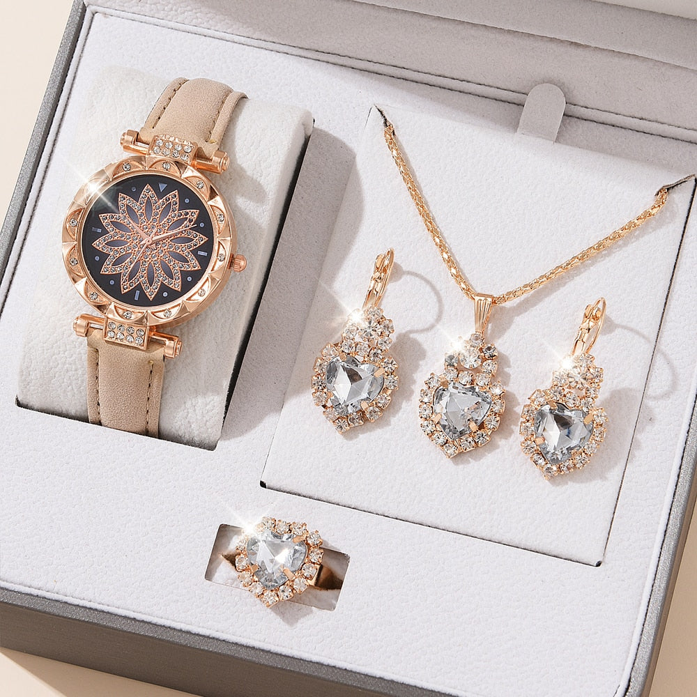 5pcs Set Watches Women Montre Femme(No Box)