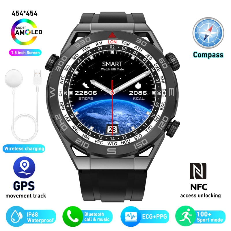 NFC ECG+PPG Bluetooth Call Smartwatch