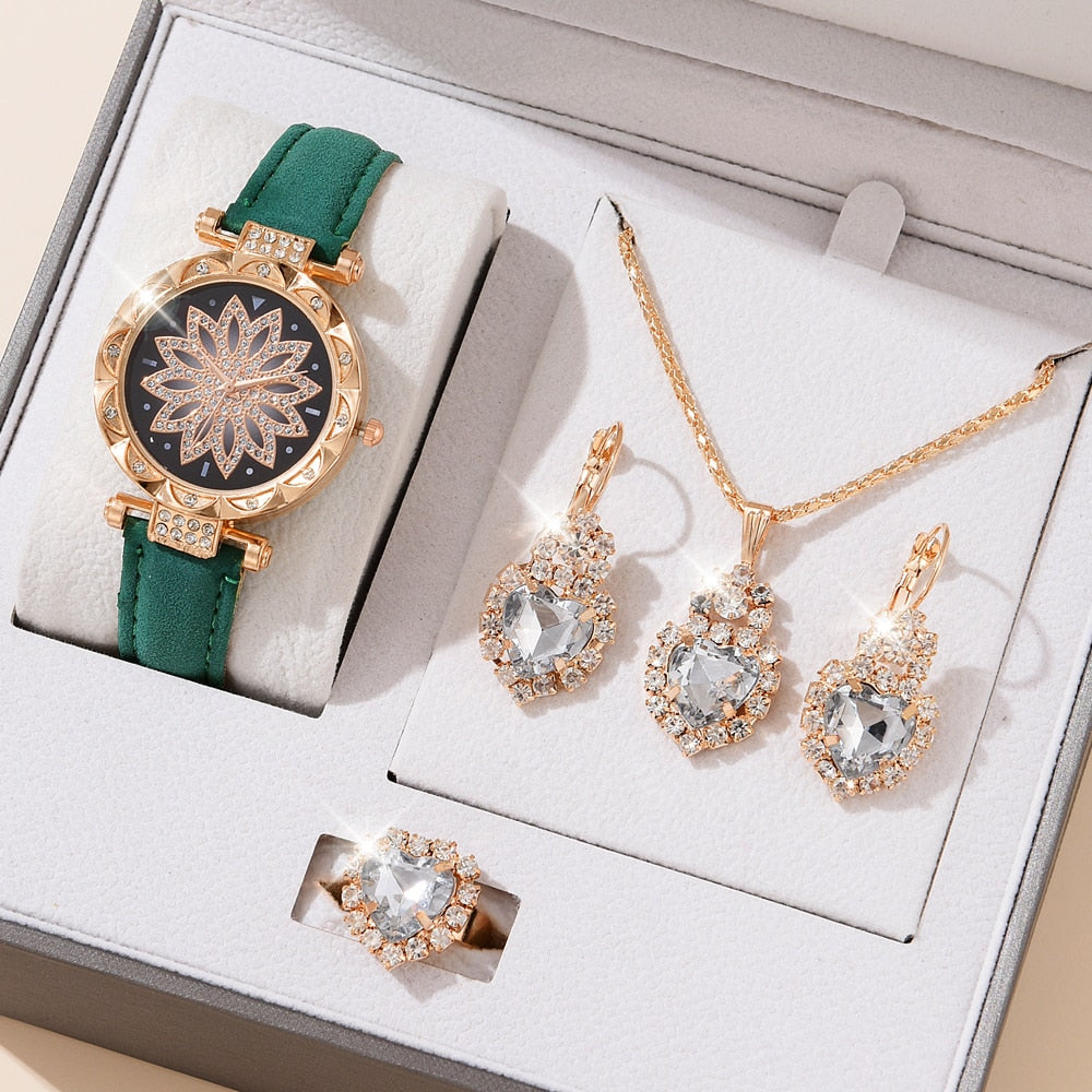 5pcs Set Watches Women Montre Femme(No Box)