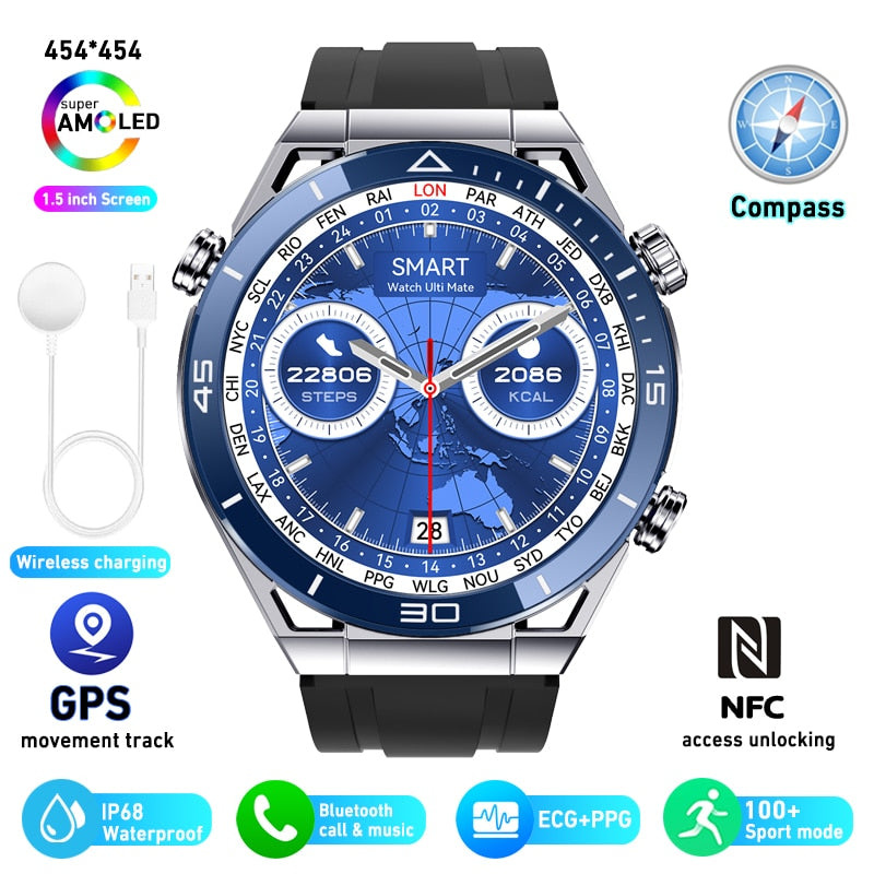 NFC ECG+PPG Bluetooth Call Smartwatch