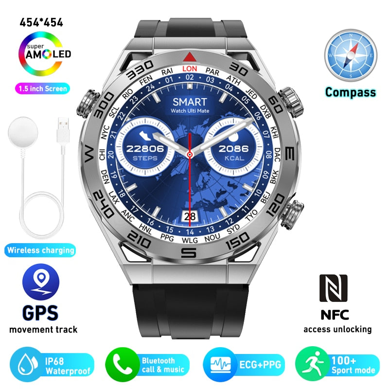 NFC ECG+PPG Bluetooth Call Smartwatch